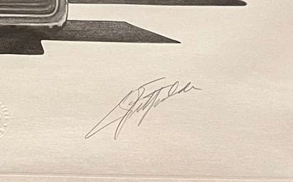 EMERSON FITTIPALDI F1 HAND SIGNED LIMITED EDITION PRINT WITH COA