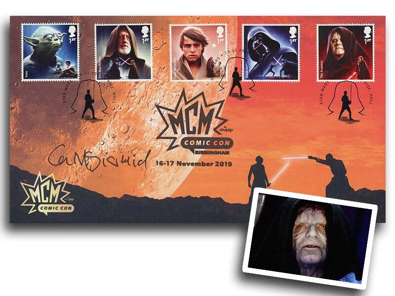 Ian McDiarmid 'Emperor Palpatine' Hand Signed Star Wars FDC Photo Presentation & COA