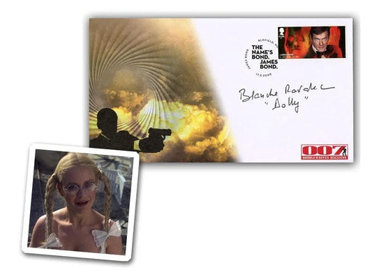 Blanche Ravalec, Moonraker, James Bond 007, Hand Signed FDC - First Day Cover