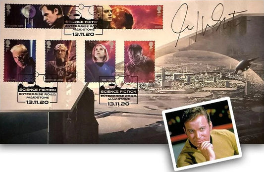 William Shatner, Captain Kirk, Hand Signed Original Star Trek FDC & COA