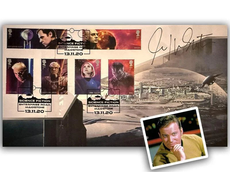 William Shatner, Captain Kirk, Hand Signed Original Star Trek FDC & COA