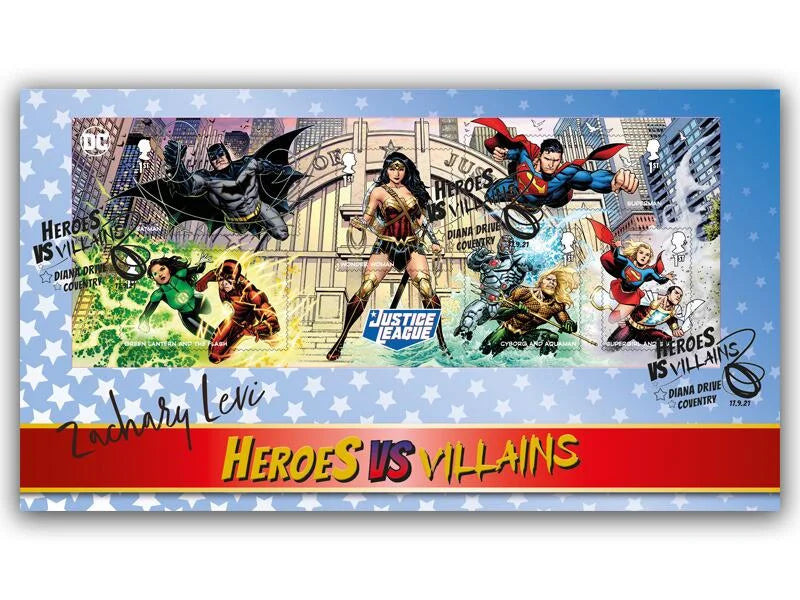 Zachary Levi, Shazam! Hand Signed FDC Photo Presentation & COA