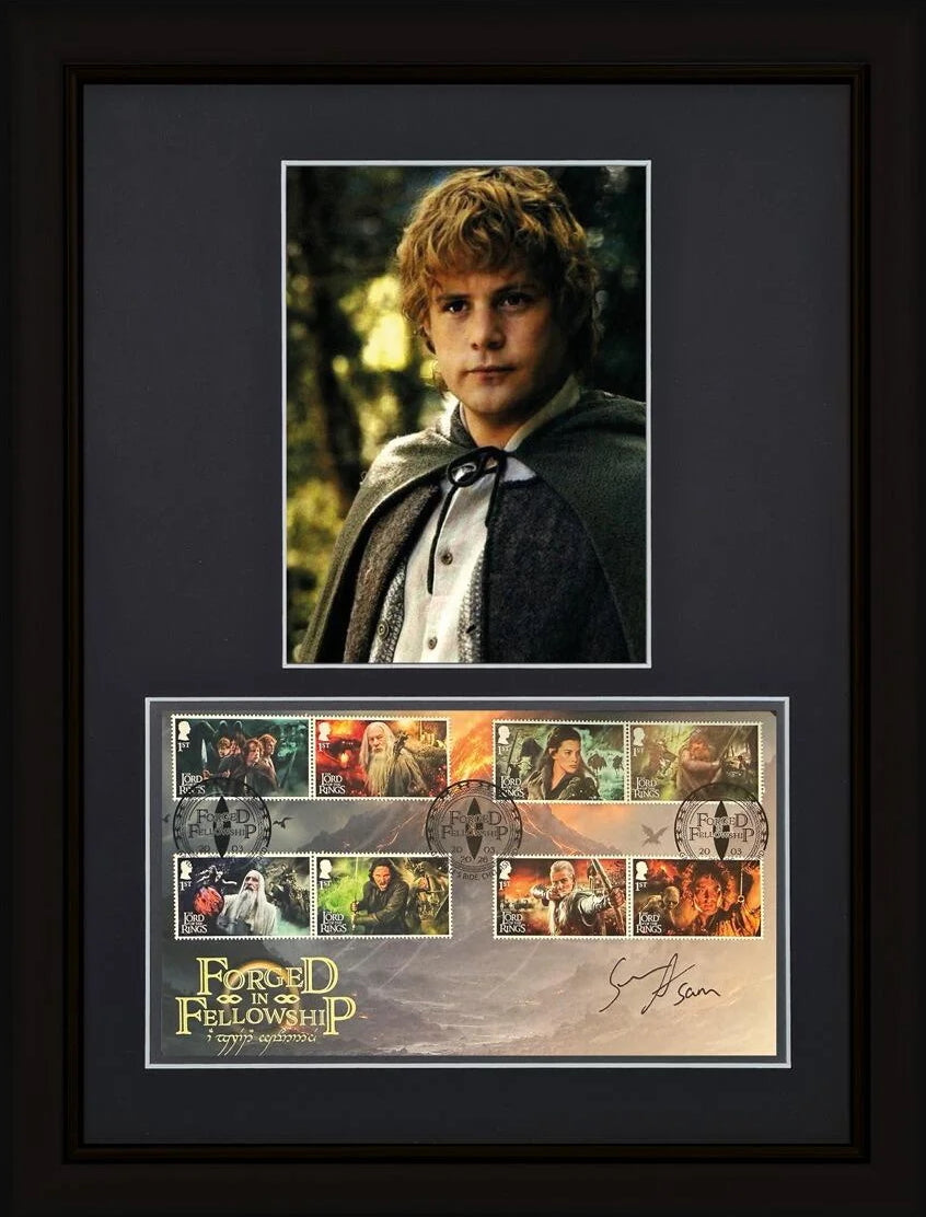 Sean Astin, Samwise Gamgee, Hand Signed Lord of the Rings FDC First Day Cover, & COA
