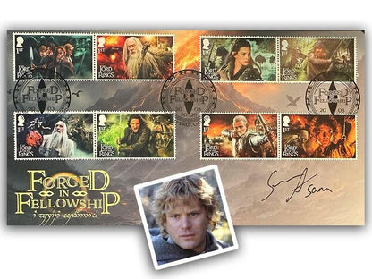 Sean Astin, Samwise Gamgee, Hand Signed Lord of the Rings FDC First Day Cover, & COA