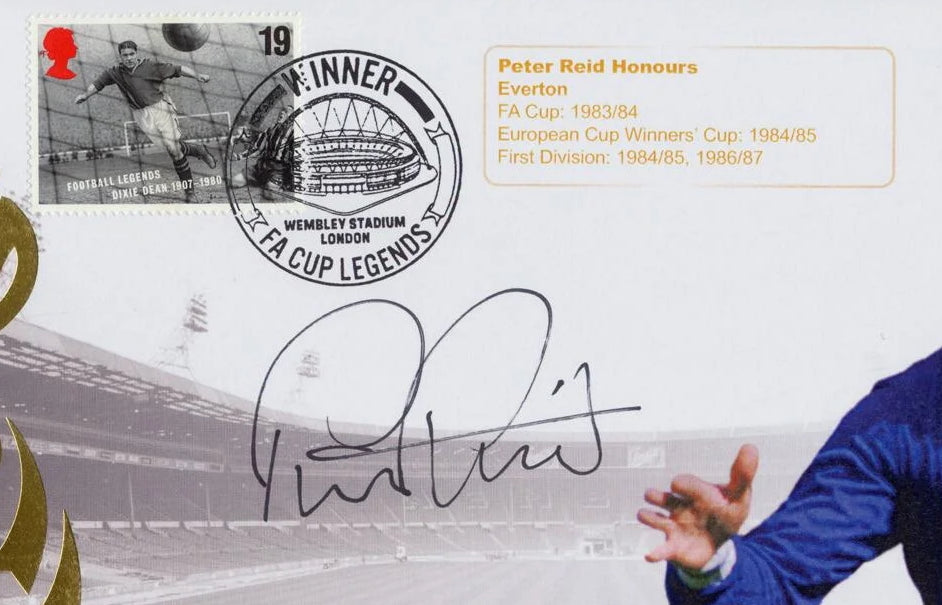 Peter Reid, Everton Legend, Hand Signed Framed First Day Cover (FDC) With COA