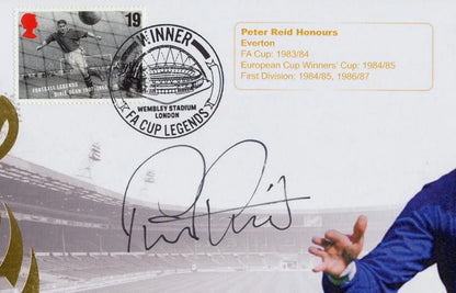 Peter Reid, Everton Legend, Hand Signed Framed First Day Cover (FDC) With COA