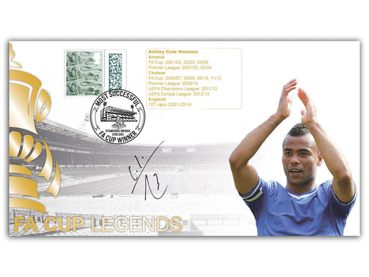 Ashley Cole, Chelsea Legend, Hand Signed First Day Cover FDC & COA