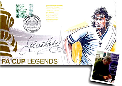 Glenn Hoddle, Spurs Legend, Hand Signed Framed First Day Cover With COA