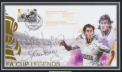 Glenn Hoddle, Ossie Ardiles, Spurs Legends, Hand Signed First Day Cover With COA