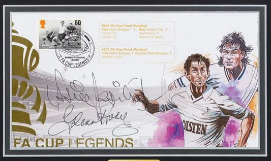 Glenn Hoddle, Ossie Ardiles, Spurs Legends, Hand Signed First Day Cover With COA