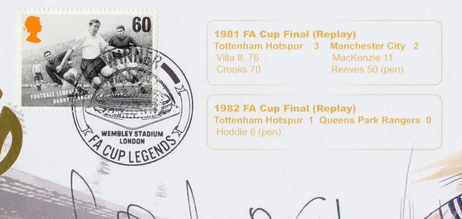 Glenn Hoddle, Ossie Ardiles, Spurs Legends, Hand Signed First Day Cover With COA