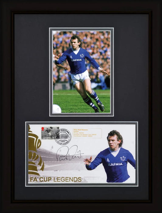 Peter Reid, Everton Legend, Hand Signed Framed First Day Cover (FDC) With COA