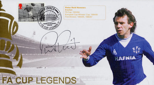 Peter Reid, Everton Legend, Hand Signed First Day Cover (FDC) With COA