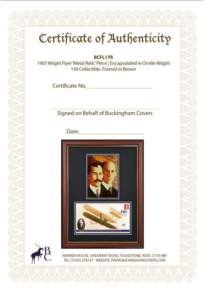 The 'Wright Flyer', Actual Part Of The Plane, John Reznikoff Authenticated With COA - True History