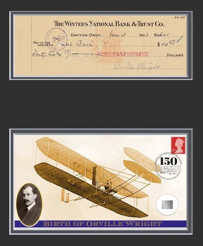 The 'Wright Flyer', Actual Part Of The Plane, Orville Wright Signed, John Reznikoff Authenticated COA - True History
