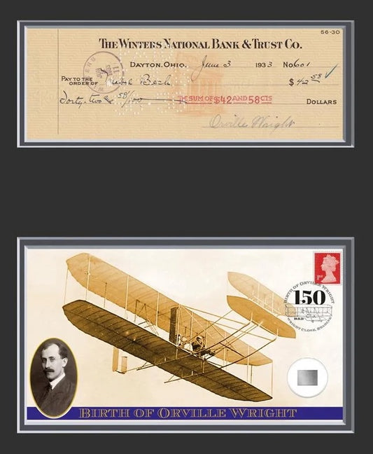 The 'Wright Flyer', Actual Part Of The Plane, Orville Wright Signed, John Reznikoff Authenticated COA - True History