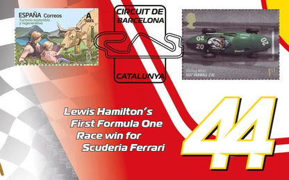 Lewis Hamilton, F1 Legend, Spanish Ferrari Victory Framed 40cm x 30cm First Day Cover