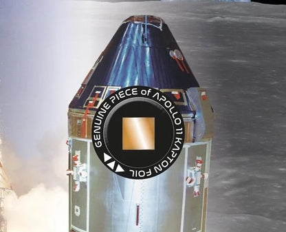 Apollo 11, An Actual Piece Of Flown Kapton Foil Mission Relic Framed FDC, John Reznikoff COA & Authenticated