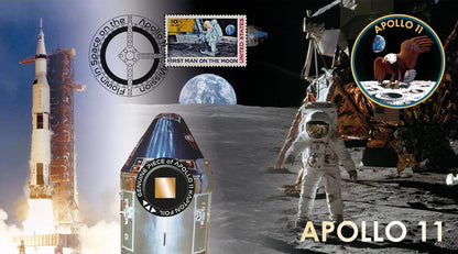 Apollo 11, An Actual Flown Piece Of The Apollo 11 Professionally Framed Kapton Foil Relic Presentation & COA