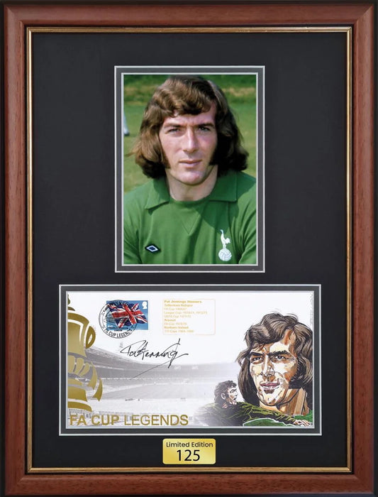 Pat Jennings, Spurs Legend, Hand Signed Framed First Day Cover With COA