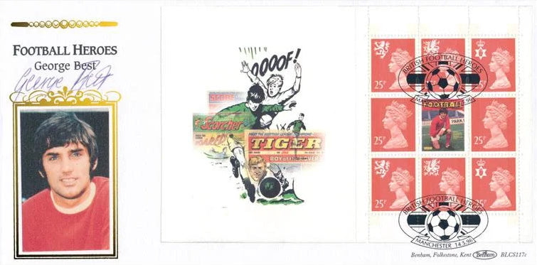 George Best, Manchester United Legend, Stunning Hand Signed FDC Presentation & COA