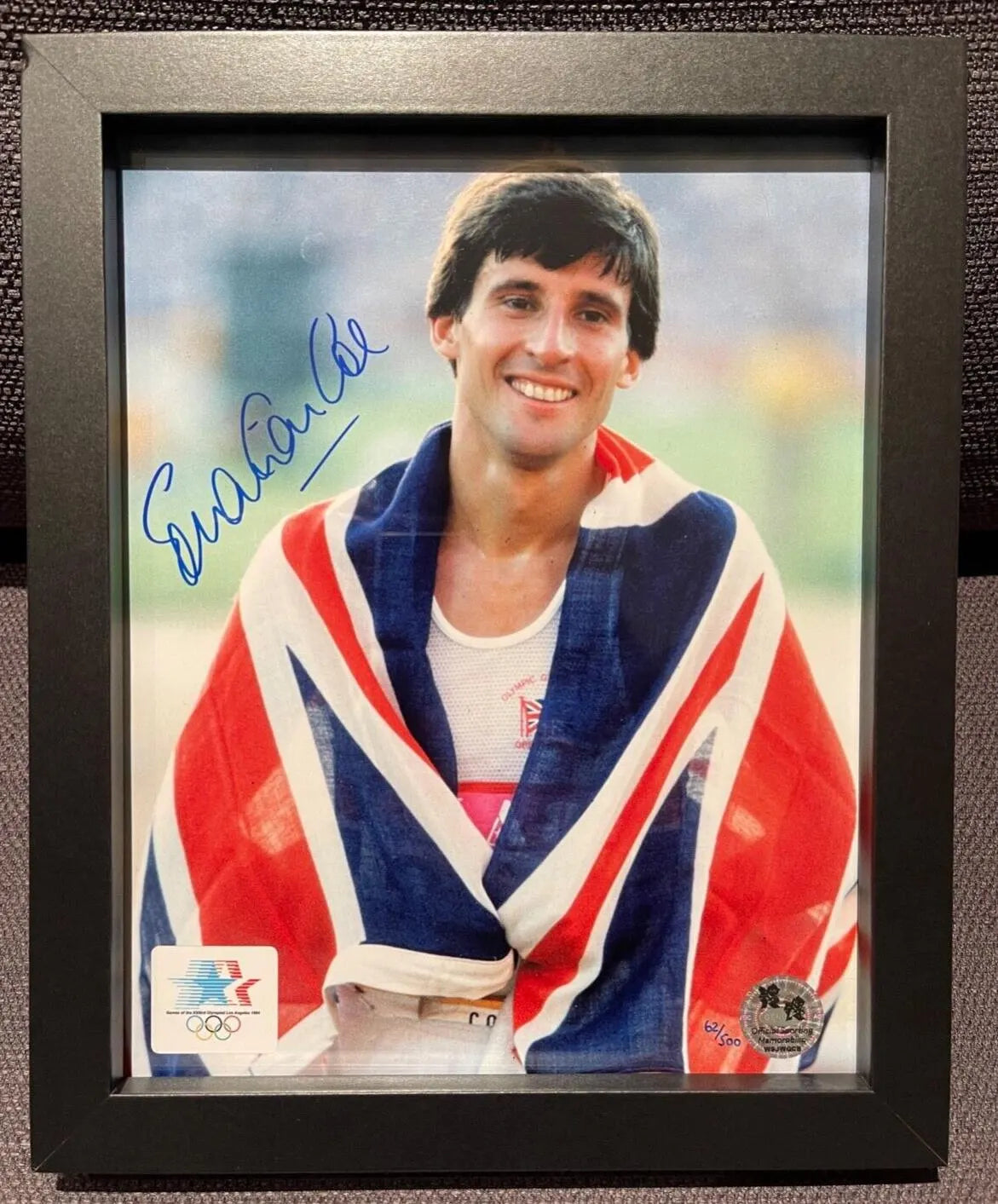 SEBASTIAN COE GUARANTEED HAND SIGNED OFFICIAL TEAM GB PHOTO WITH AFTAL COA