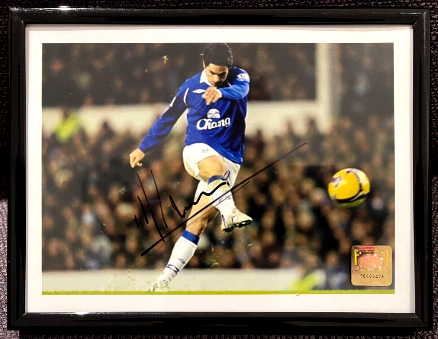 MIKEL ARTETA, ARSENAL, EVERTON, LEGEND, HAND SIGNED PROMO PHOTO WITH COA