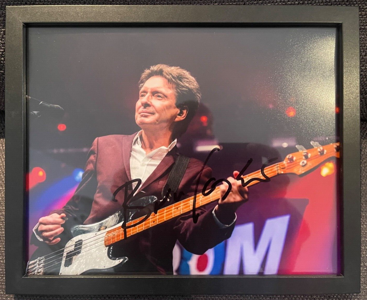 BRUCE FOXTON, FORMER 'JAM'  GUITARIST HAND SIGNED PHOTO WITH AFTAL COA