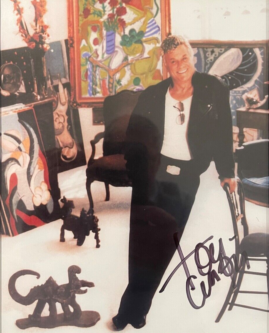 TONY CURTIS, HAND SIGNED AND FRAMED (10' X 8' INCH) PHOTO WITH AFTAL COA