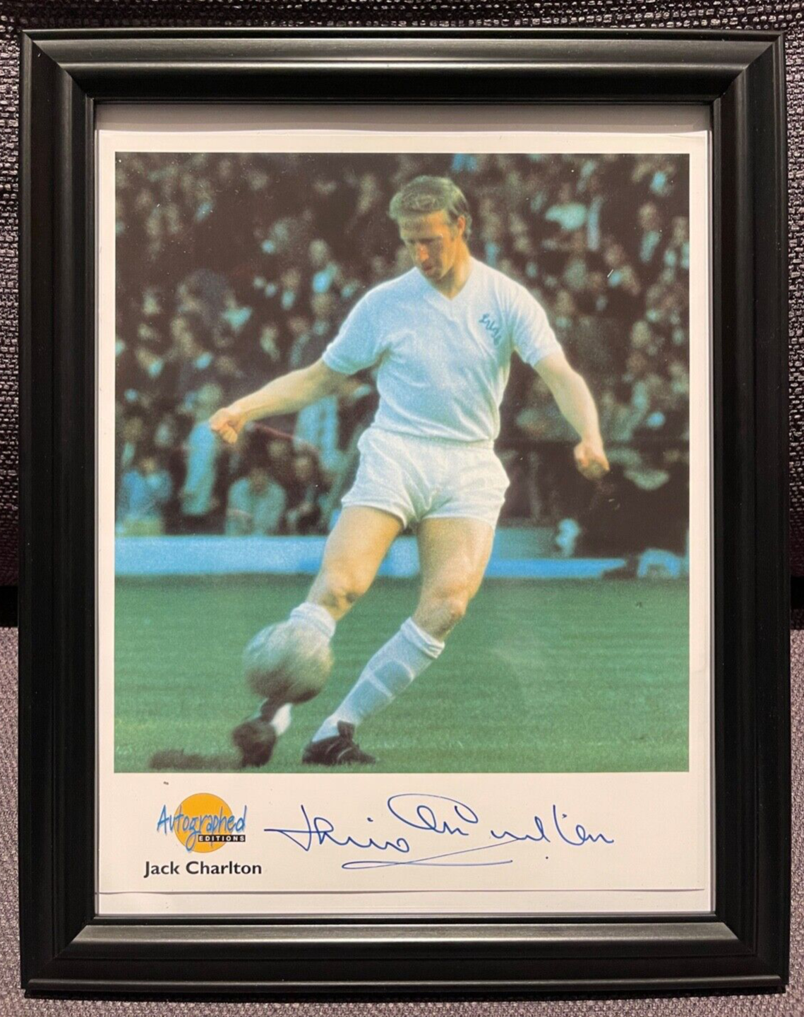 SIR JACK CHARLTON HAND SIGNED 'AUTOGRAPH SERIES' WITH COA