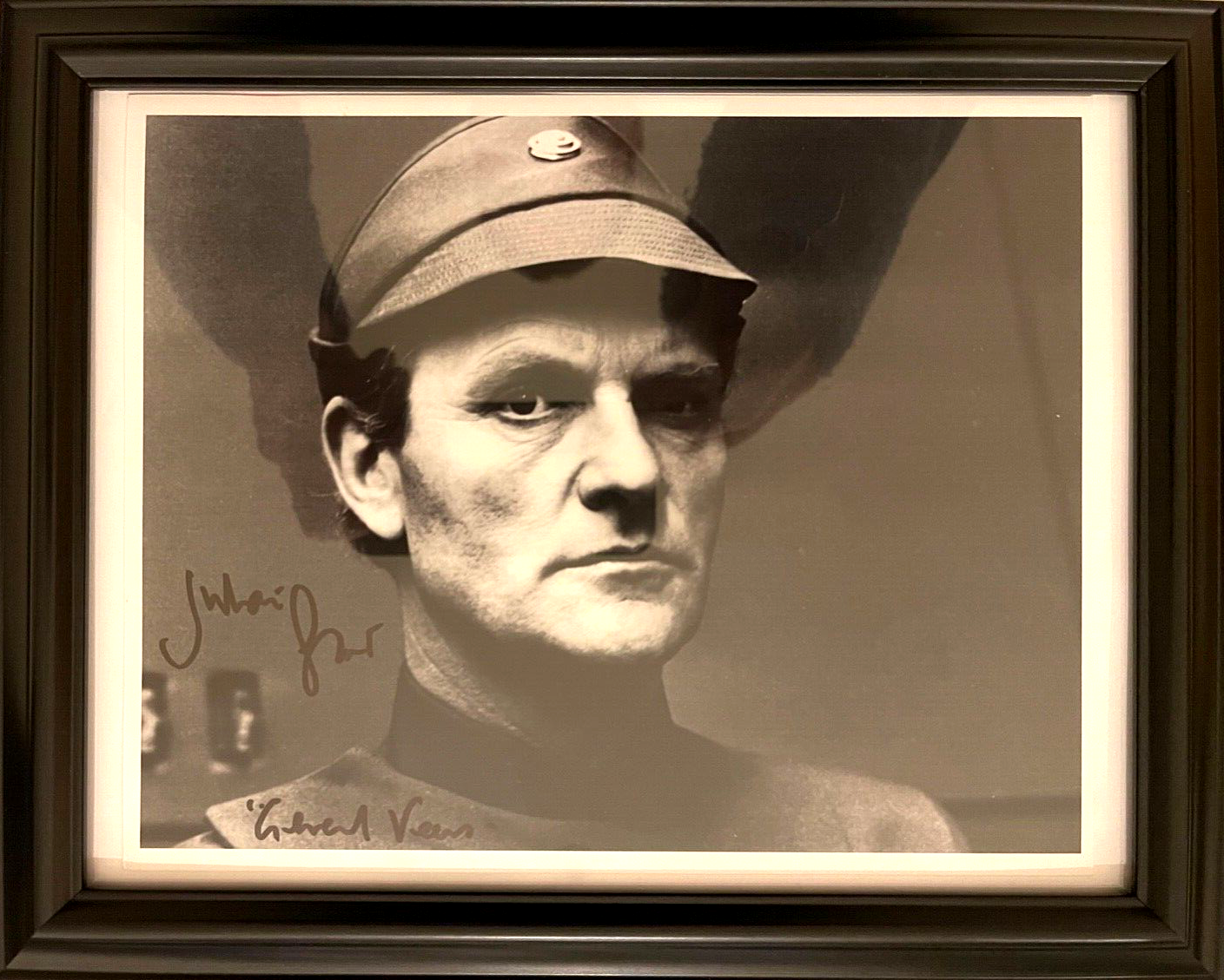 JULIAN GLOVER STAR WARS GENERAL VEER'S HAND SIGNED PHOTO WITH COA