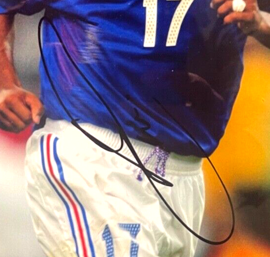 OLIVIER DACOURT FRANCE LEGEND HAND SIGNED FRAMED PHOTO WITH AFTAL COA