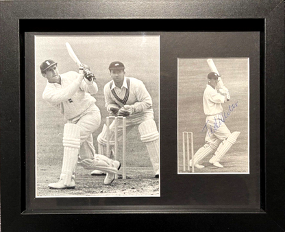 TED DEXTER FORMER ENGLAND CRICKET CAPTAIN HAND SIGNED PHOTO WITH COA