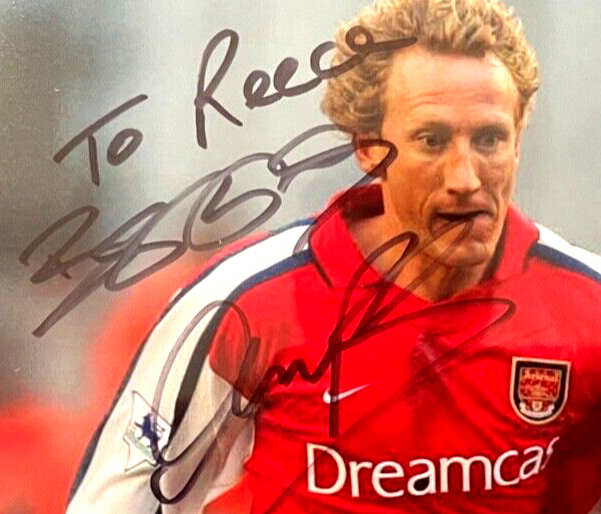 RAY PARLOUR ARSENAL FC LEGEND HAND SIGNED FRAMED PHOTO WITH COA