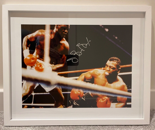 JAMES 'BUSTER' DOUGLAS FORMER WORLD BOXING CHAMPION HAND SIGNED PHOTO WITH AFTAL COA