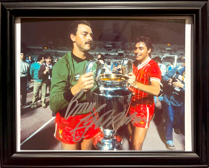 BRUCE GROBBELAAR LIVERPOOL LEGEND HAND SIGNED PHOTO WITH AFTAL COA