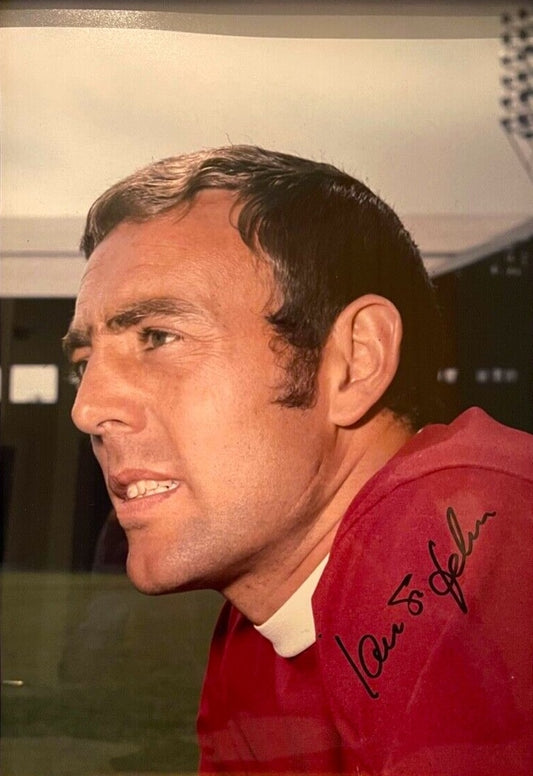 IAN ST. JOHN LIVERPOOL FC HAND SIGNED FRAMED PHOTO WITH AFTAL COA