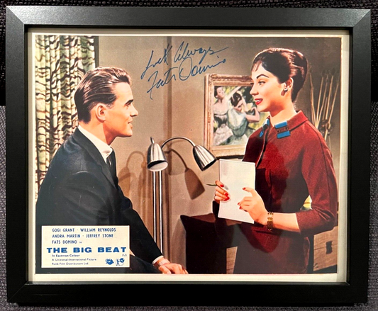 Fats Domino, 'The Big Beat' Hand Signed Original Framed Publicity Photo & COA