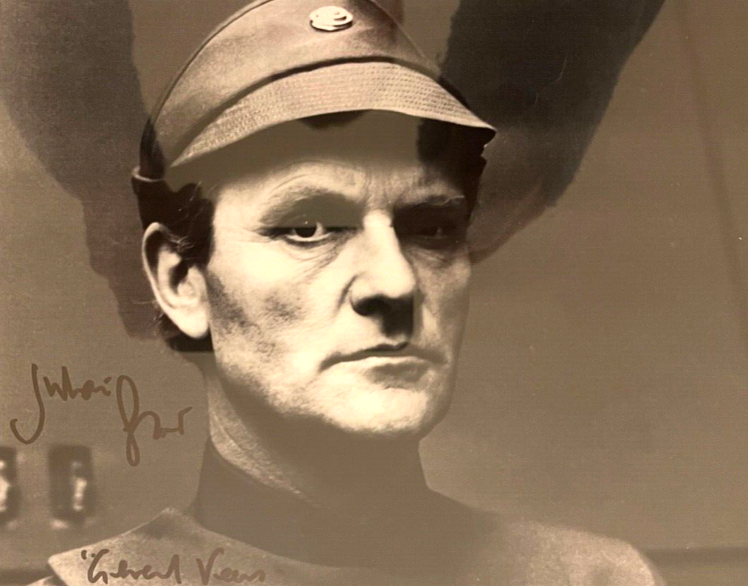 JULIAN GLOVER STAR WARS GENERAL VEER'S HAND SIGNED PHOTO WITH COA