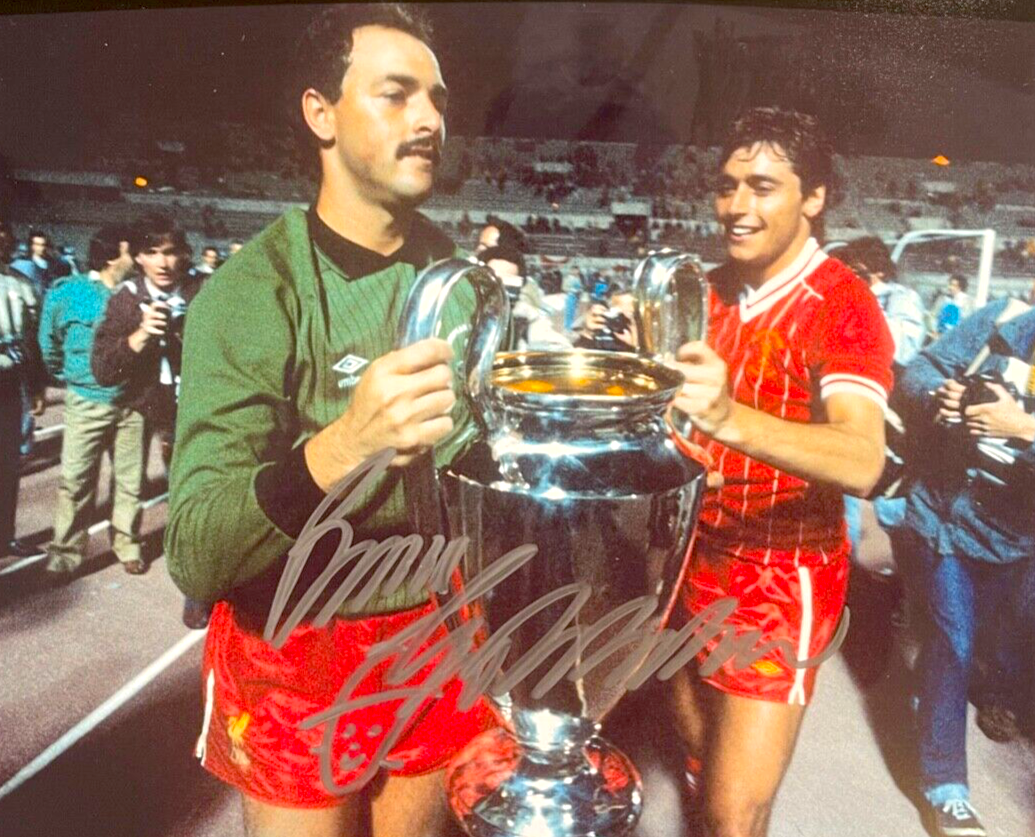 BRUCE GROBBELAAR LIVERPOOL LEGEND HAND SIGNED PHOTO WITH AFTAL COA