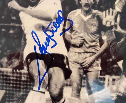 RICKY VILLA SPURS LEGEND HAND SIGNED FRAMED PHOTO WITH AFTAL COA