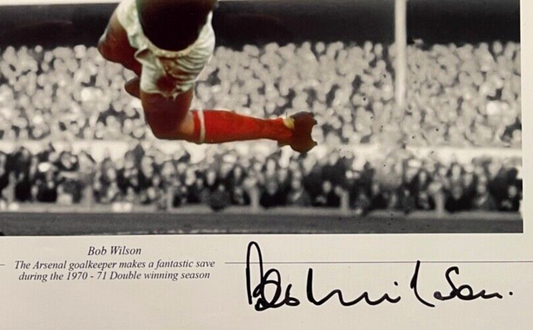 BOB WILSON ARSENAL FC LEGEND HAND SIGNED FRAMED PHOTO WITH COA