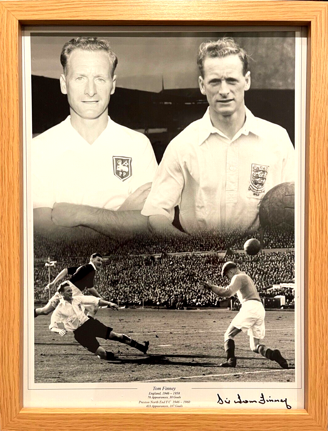 TOM FINNEY HAND SIGNED LIMITED EDITION PHOTO WITH COA