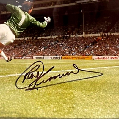 RAY CLEMENCE LIVERPOOL LEGEND HAND SIGNED PHOTO WITH AFTAL COA