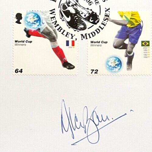 ALAN BALL HAND SIGNED MOUNTED FIRST DAY COVER WITH AFTAL COA